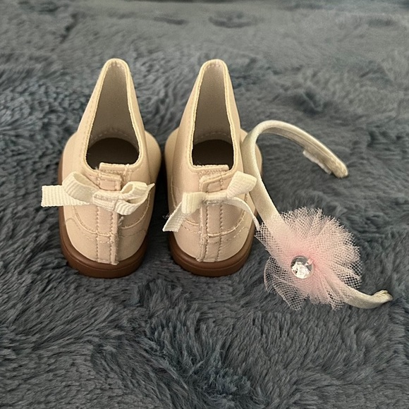 American Girl Other - american girl doll ribbon boots + ballerina headband